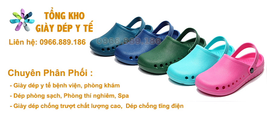 Giày dép y tế bệnh viện phòng khám, Dép quai ngang, dép sandal y tế, dép y khoa, dép ngành y, dép chống trượt, dép phòng thí nghiệm, dép phòng mổ, dép chống trượt